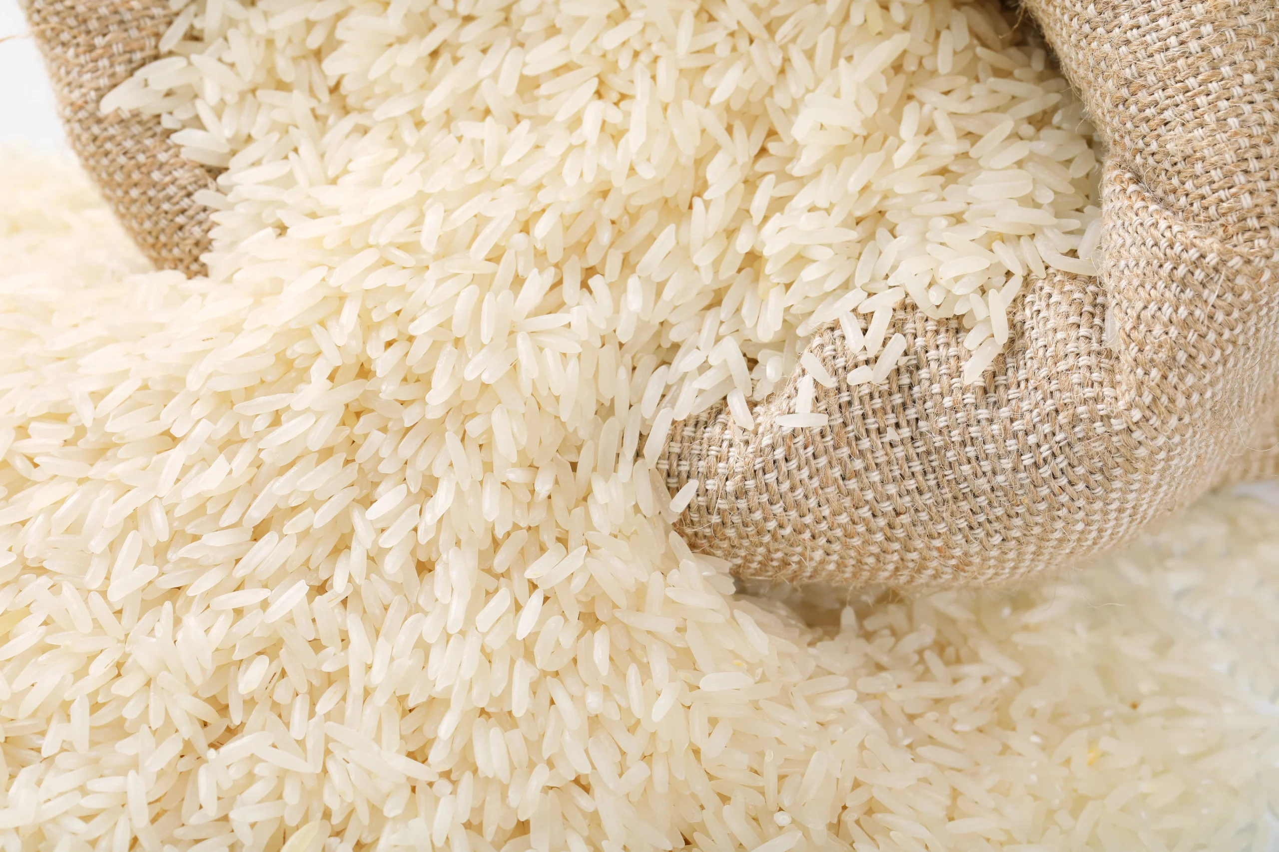Premium basmati rice export India in bulk jute bags