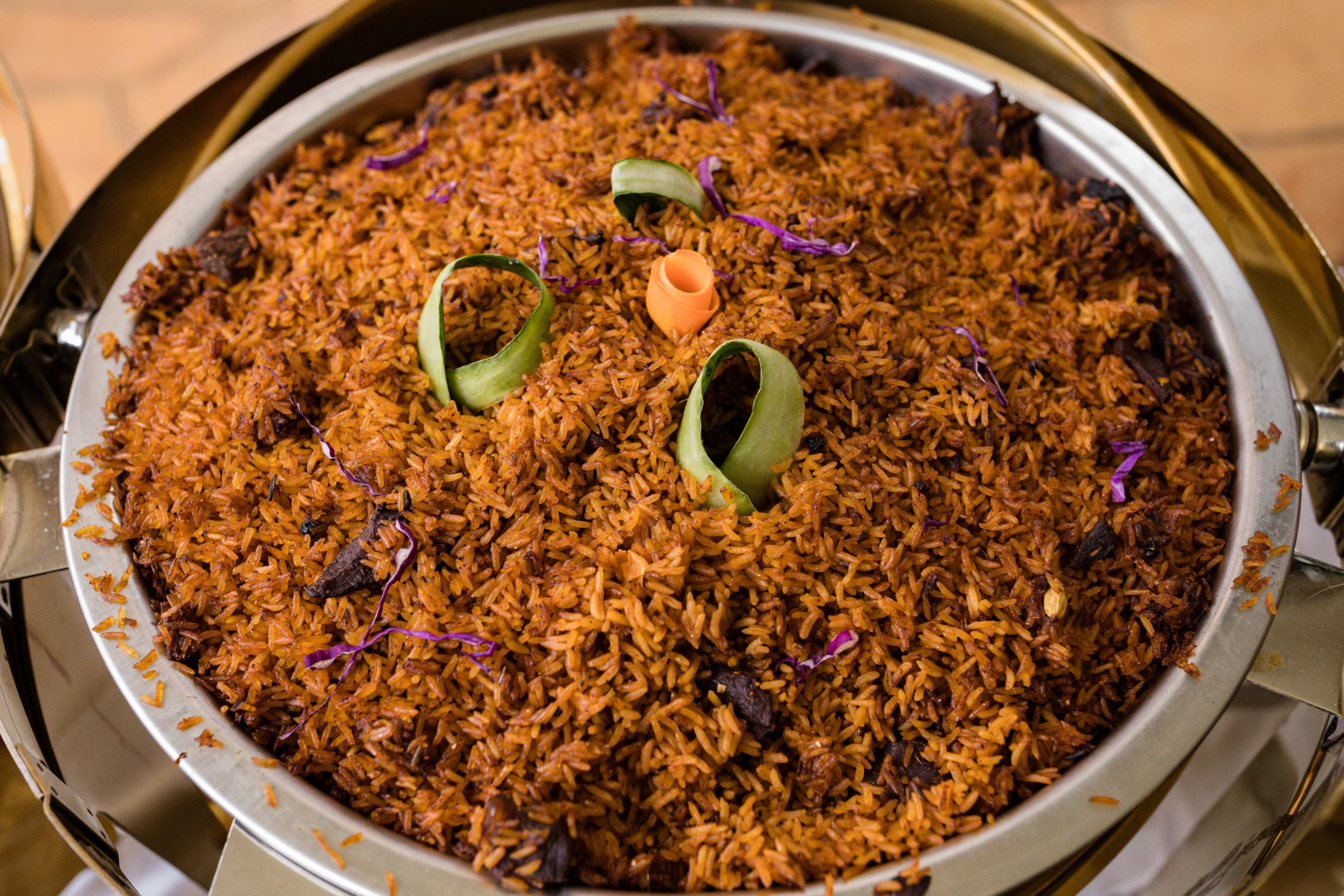 Jollof Rice IR64 Cooking